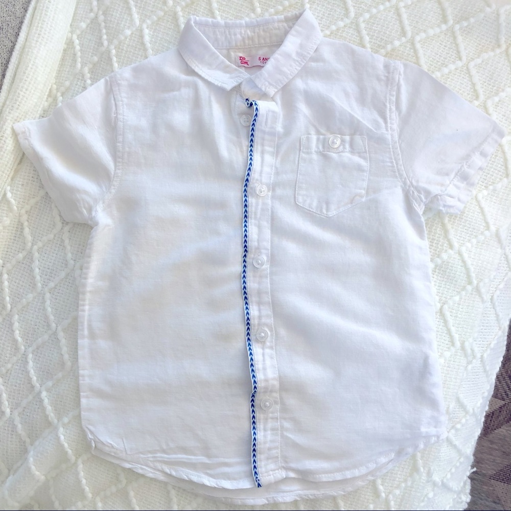 DPAM Du Pareil Au Même boy white shirt size 5T